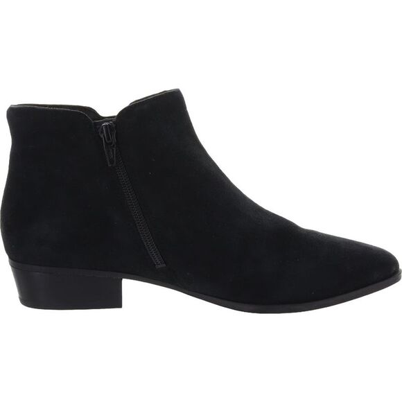 Naturalizer Womens Blair Black Zipper Suede Ankle Boots Shoes NWOB - Picture 2 of 4